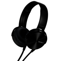 Sony XB450AP On-Ear Headphones, Mic/Remote Black